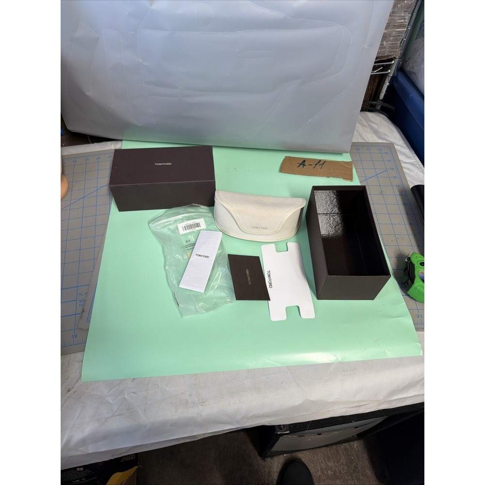 Tom Ford Sunglasses Case with Box & Accessories - Used - Made in Italy